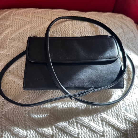 Fossil purse,  with phone holder. Small leather crossbody - Picture 10 of 12